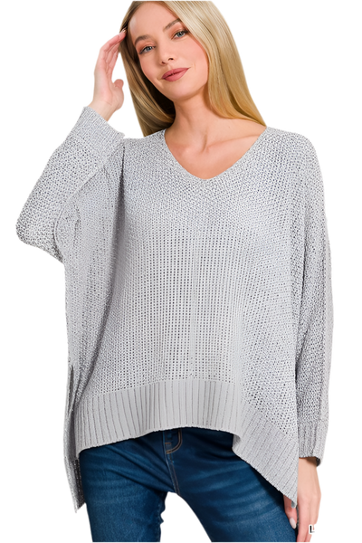 Kenzie - Gray Dolman Sweater