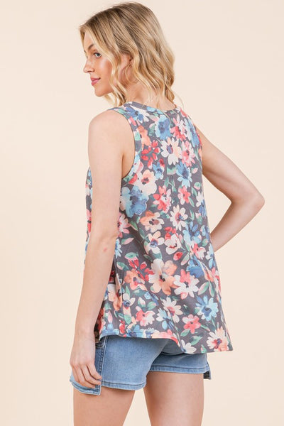 Abby - Floral Tank