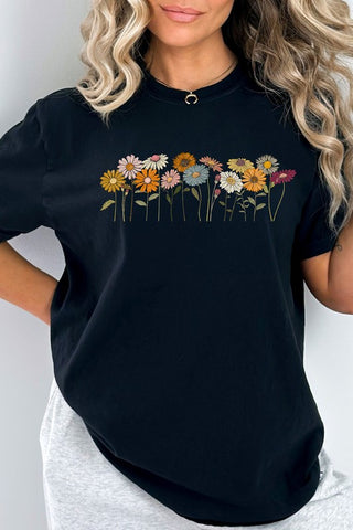 Fall Floral Graphic Tee