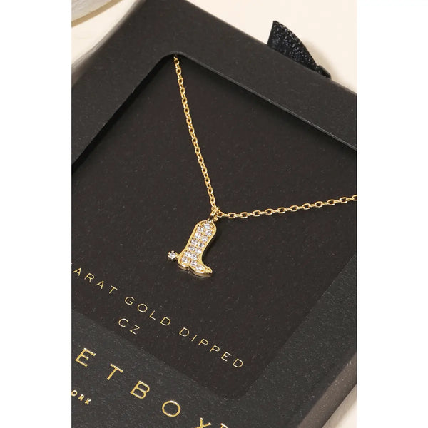 Secretbox Boot Necklace