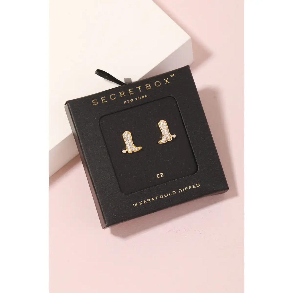 Secretbox Boot Earrings