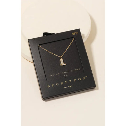 Secretbox Boot Necklace