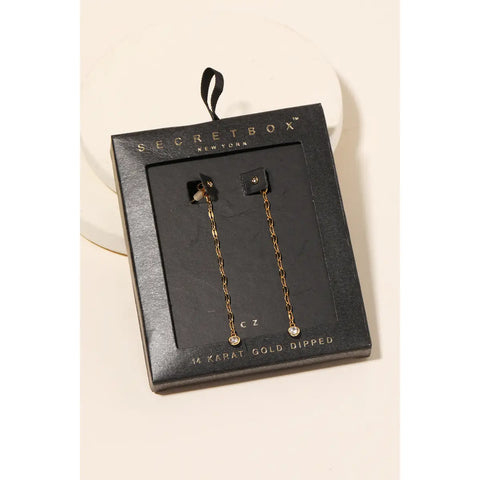 Secretbox Dainty Chain Earrings