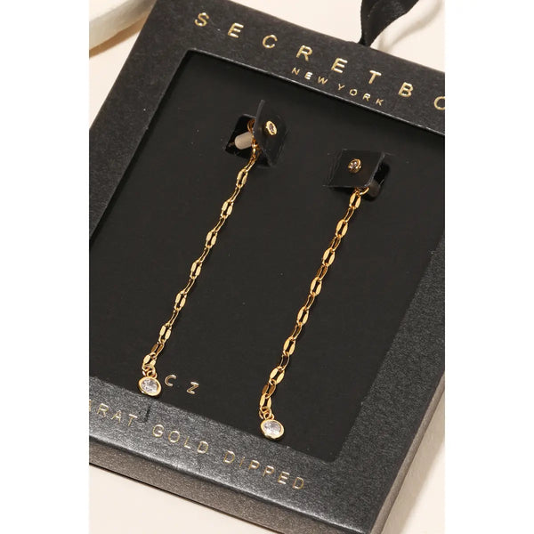 Secretbox Dainty Chain Earrings