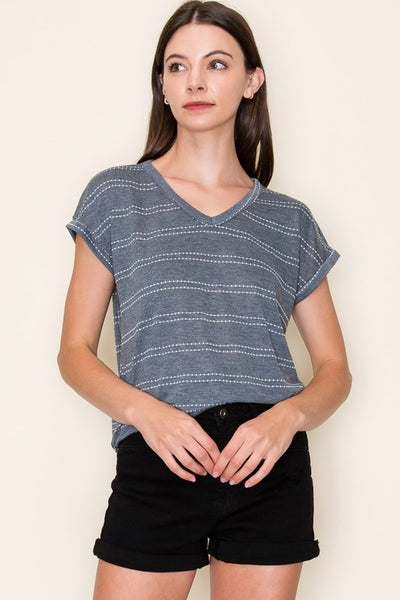 Brooke - Striped Tee