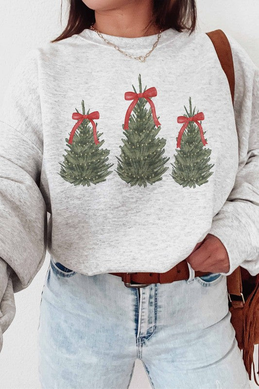 Christmas Tree Graphic Sweatshirt