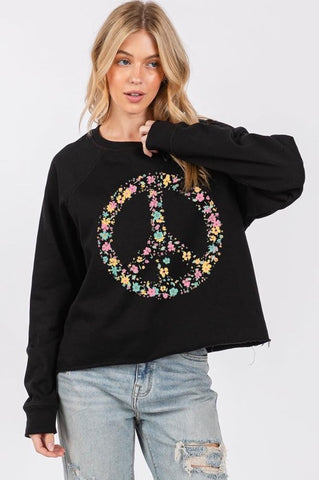 Floral Peace Sweatshirt