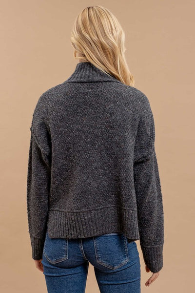 Bailey - Wool Blend Turtleneck (Charcoal)