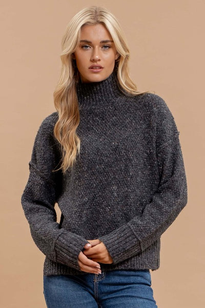 Bailey - Wool Blend Turtleneck (Charcoal)