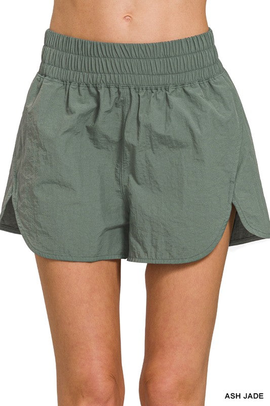 Morgan - Windbreaker Shorts (Green)