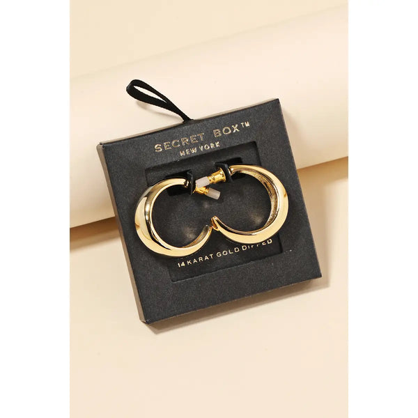 Secretbox Gold Open Hoops