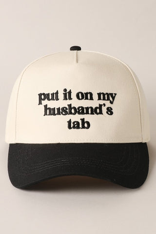 Husband's Tab Hat (Black)