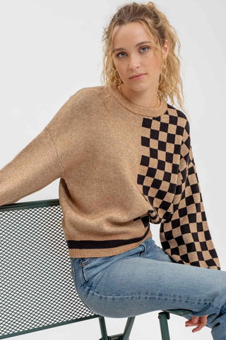 Bobbi - Checkered Sweater