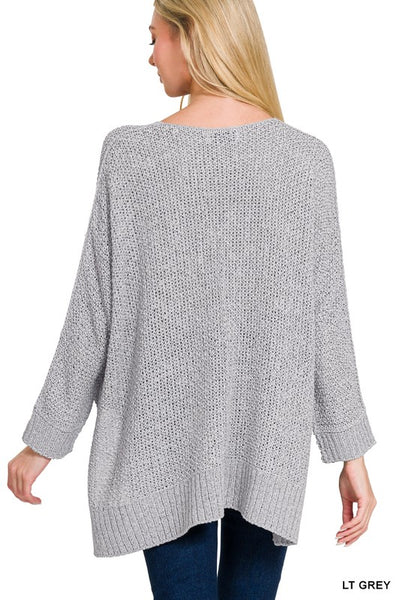 Kenzie - Gray Dolman Sweater