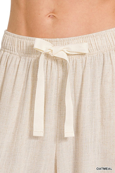 Riley - Linen Pants (Oatmeal)