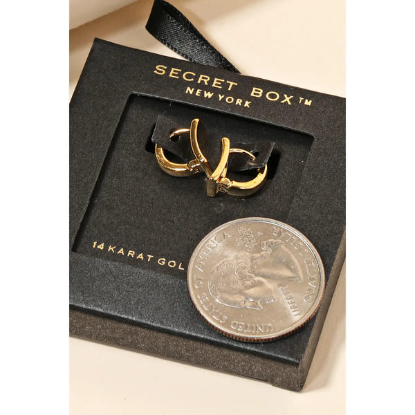 Secretbox Mini Rectangle Earrings