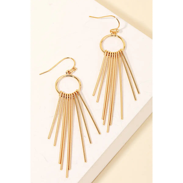 Needle Fringe Earrings