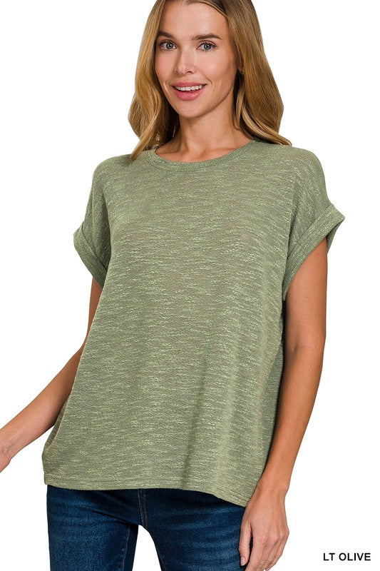 Abby - Hacci Slub Tee (Olive)