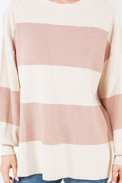 Emily. - Striped Pullover Sweater